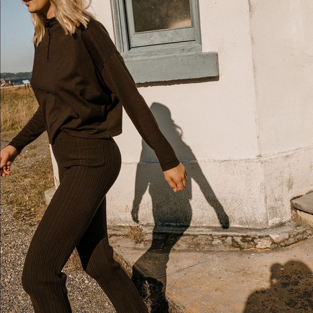 James Street Co Lina Pant in Cocoa